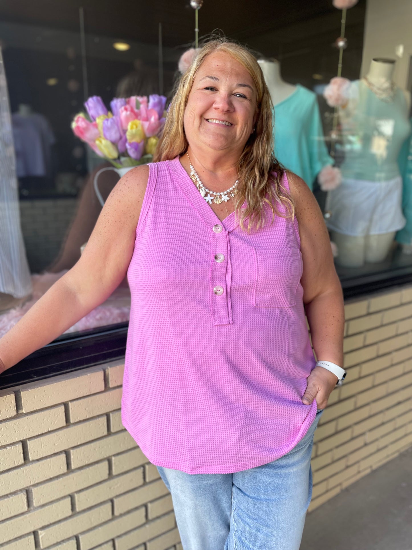 Jayne Button Tank