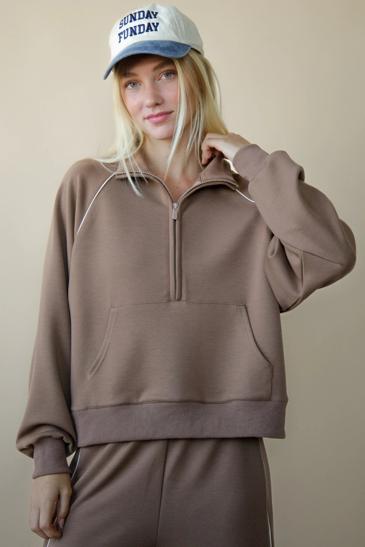 Daphney Half Zip Top
