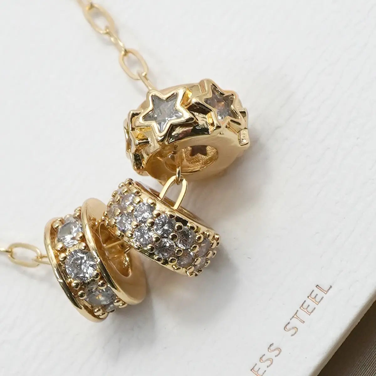 Triple Barrel Slider Necklace