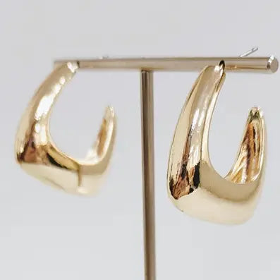 Gold Puff Earrings