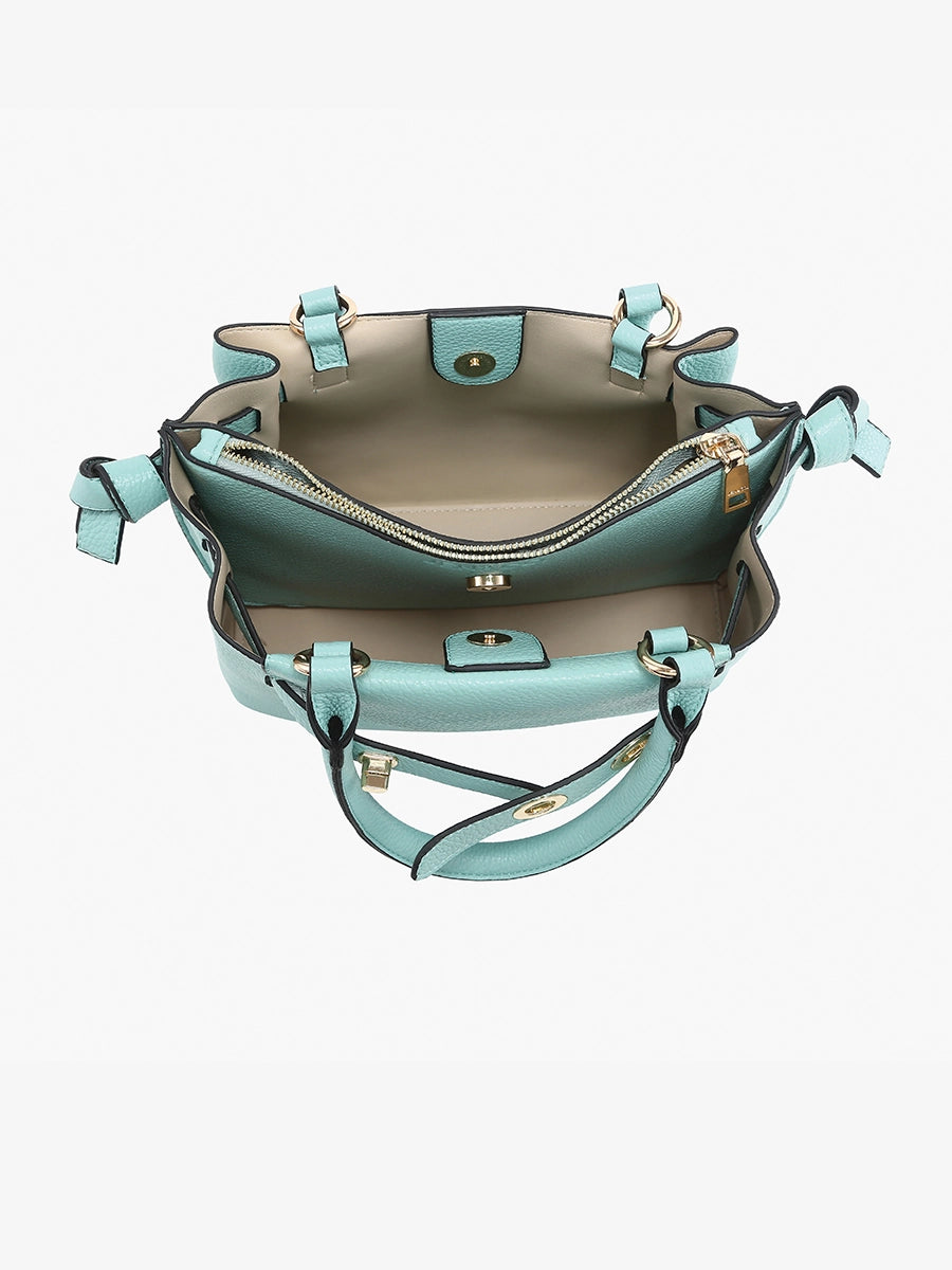 Maddie Twist Lock Satchel