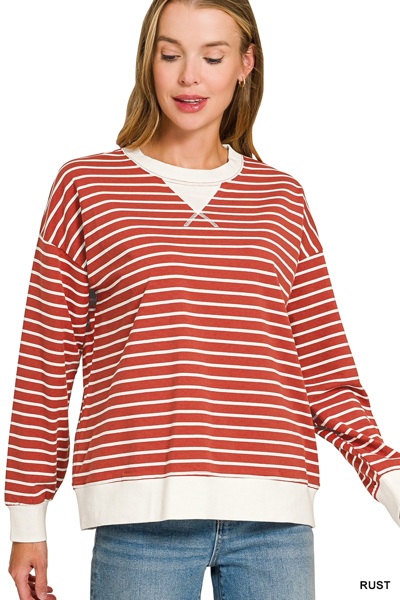 Brea Striped Pullover