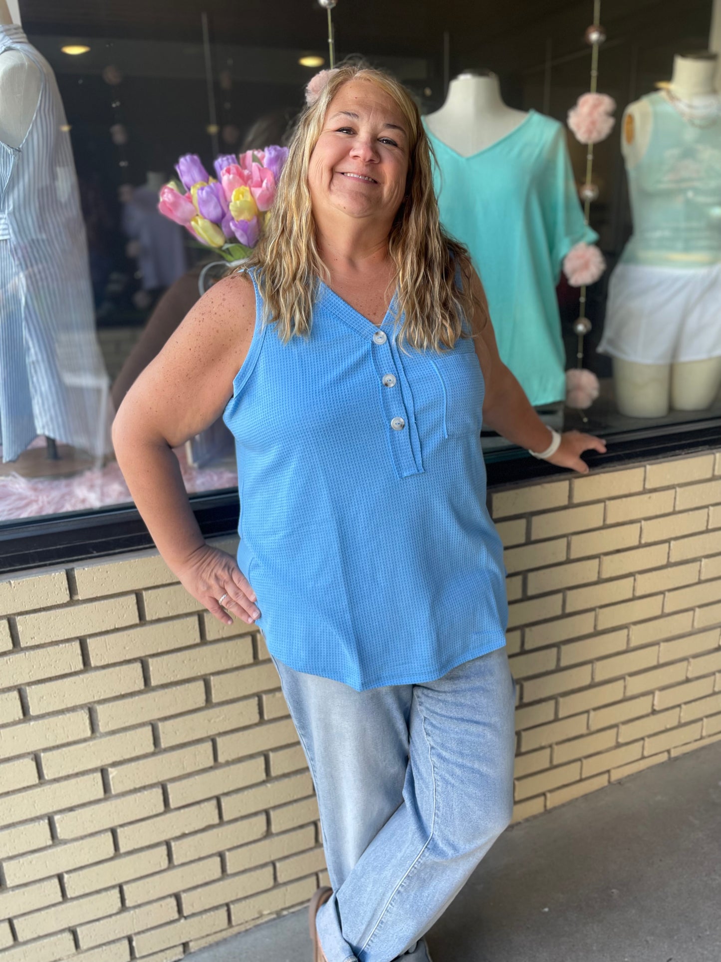 Jayne Button Tank
