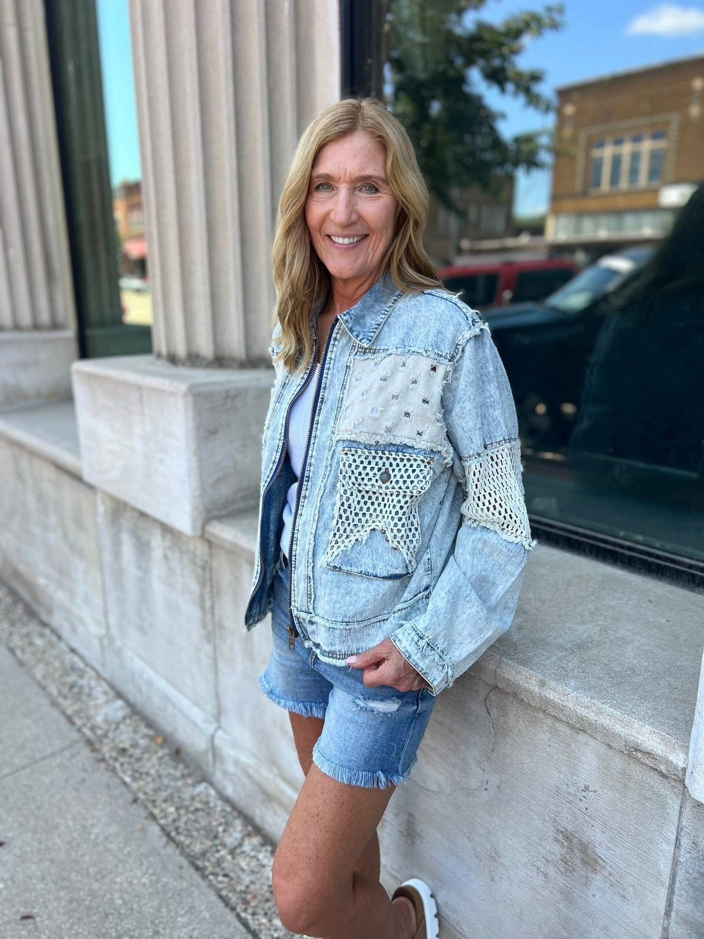 Kylar Studded Cargo Jacket