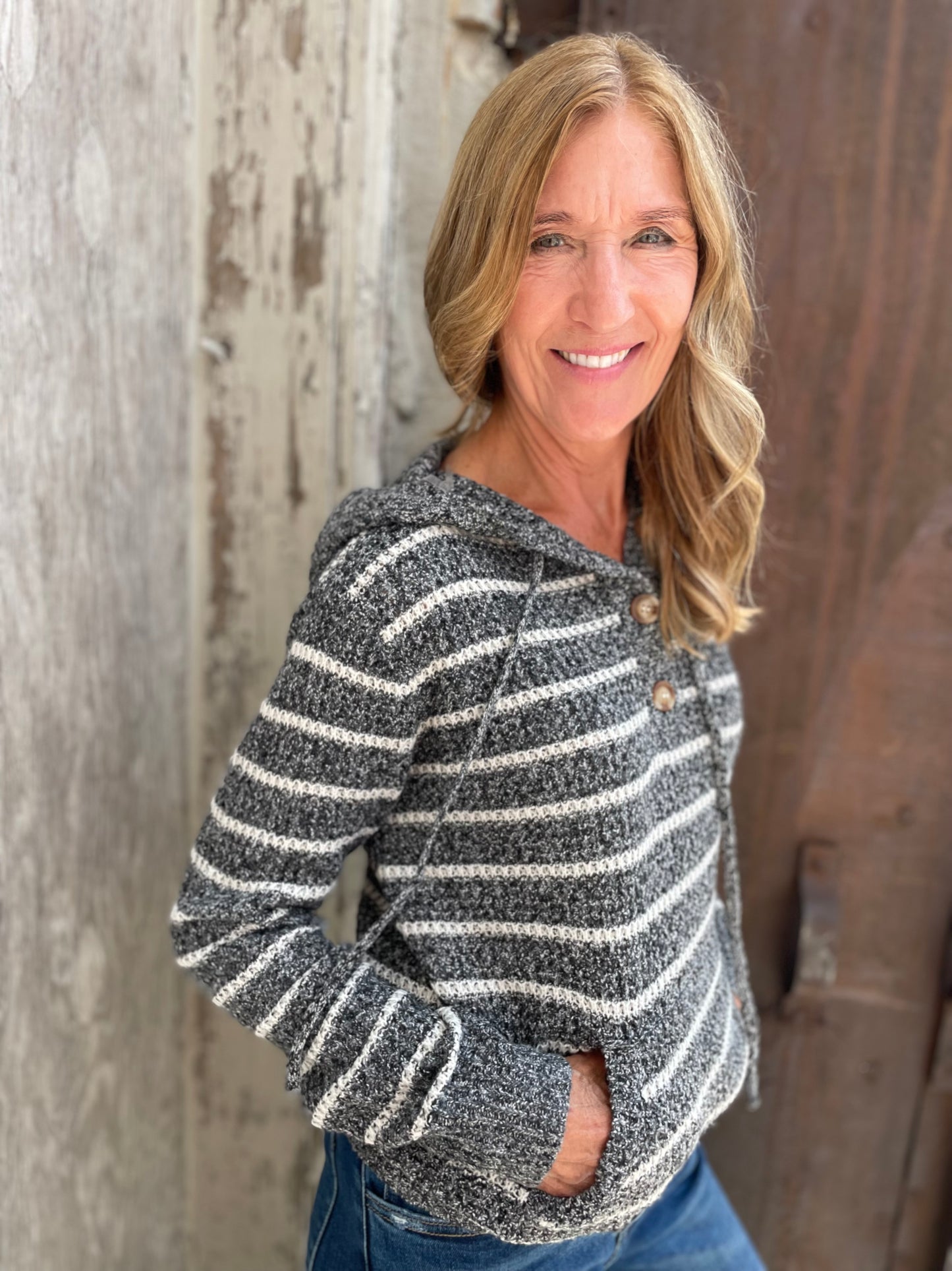 Ira Striped Hoodie