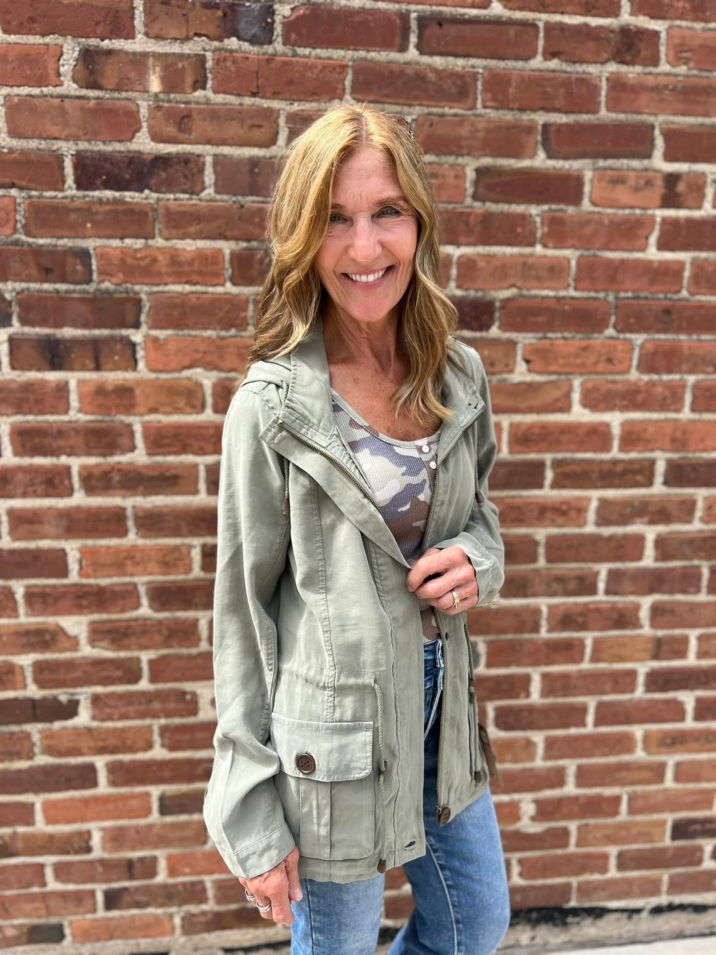 Andi Hooded Anorak Cargo Jacket