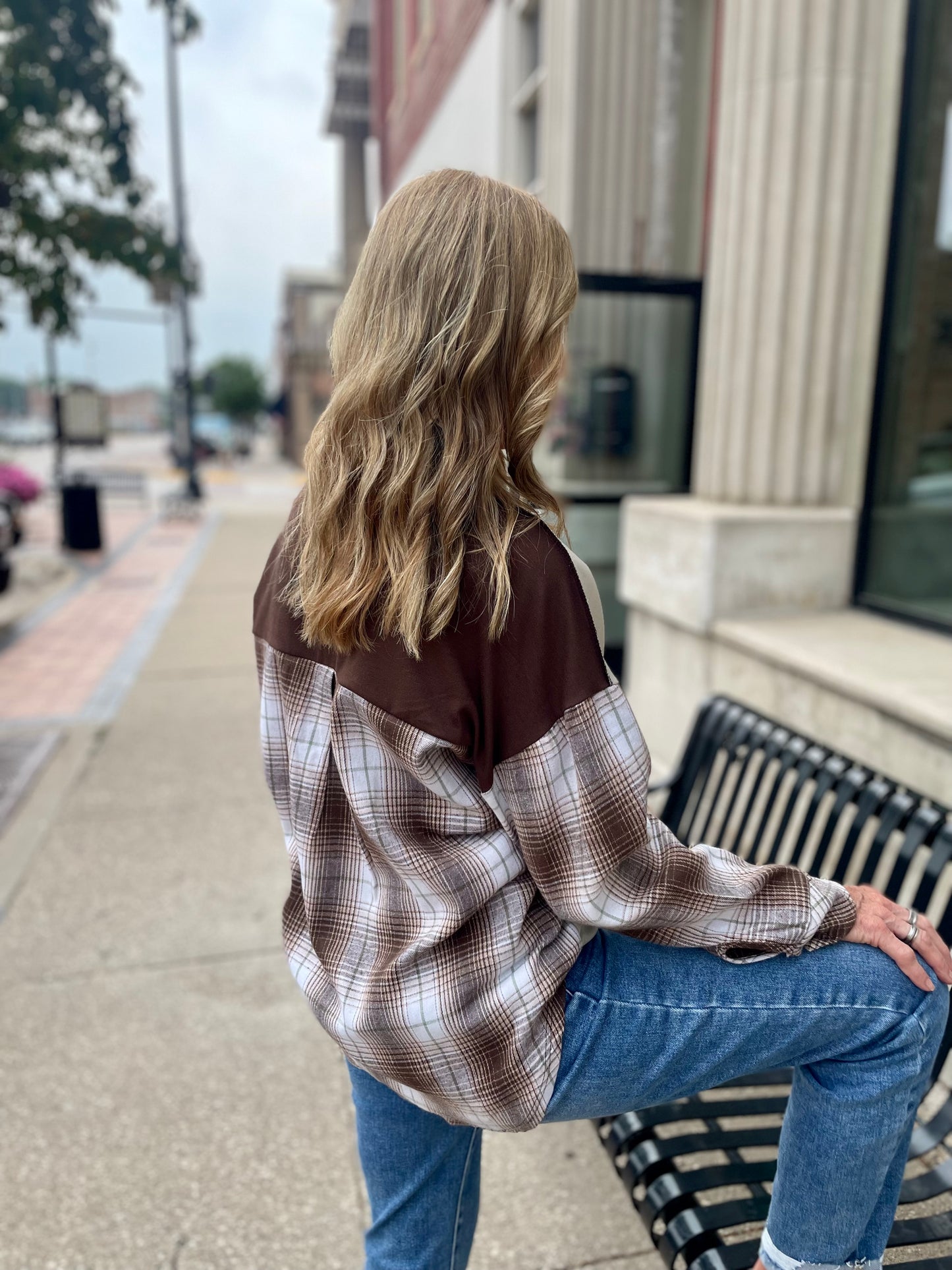 Luci Plaid Color Block