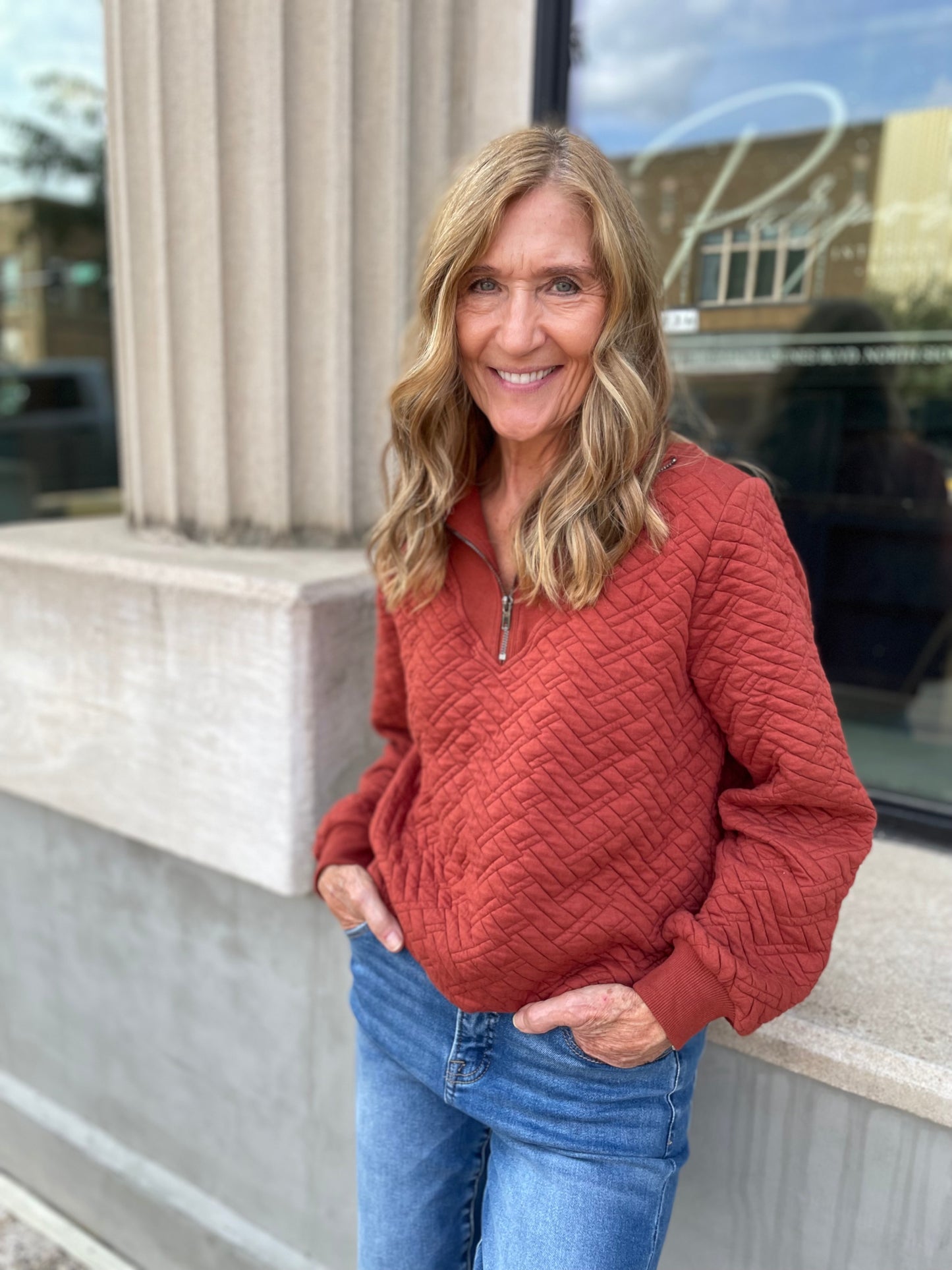 Quincy Quilted Half Zip