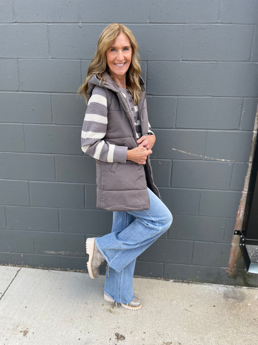 Kameron Hooded Duster Vest