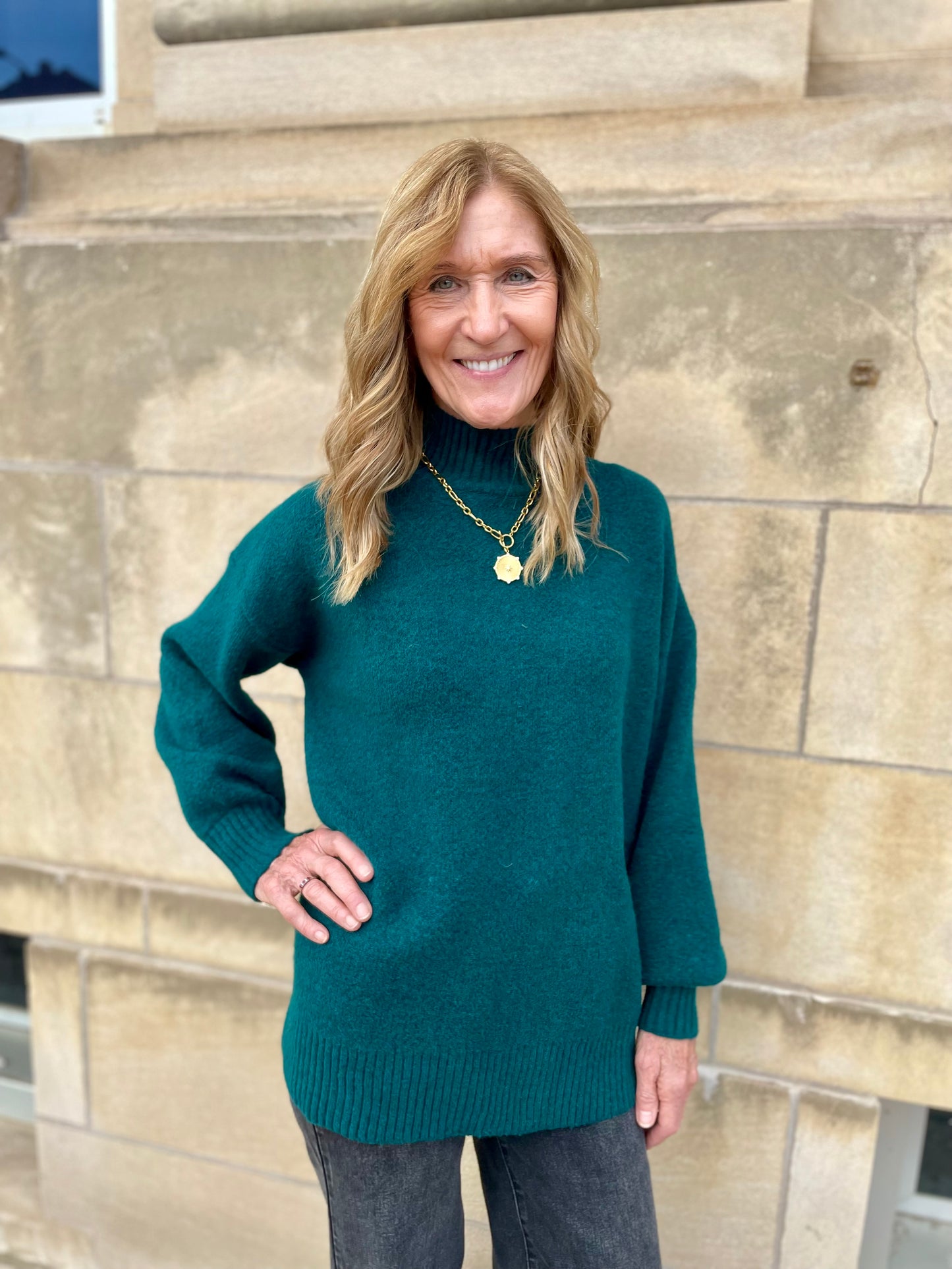 Asher Mock Neck Sweater