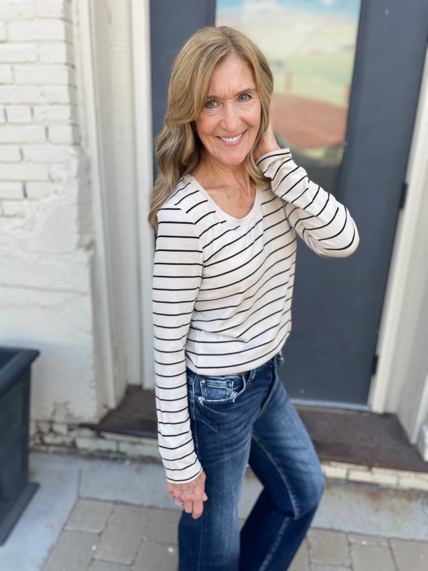 Lauren Black Birch Top