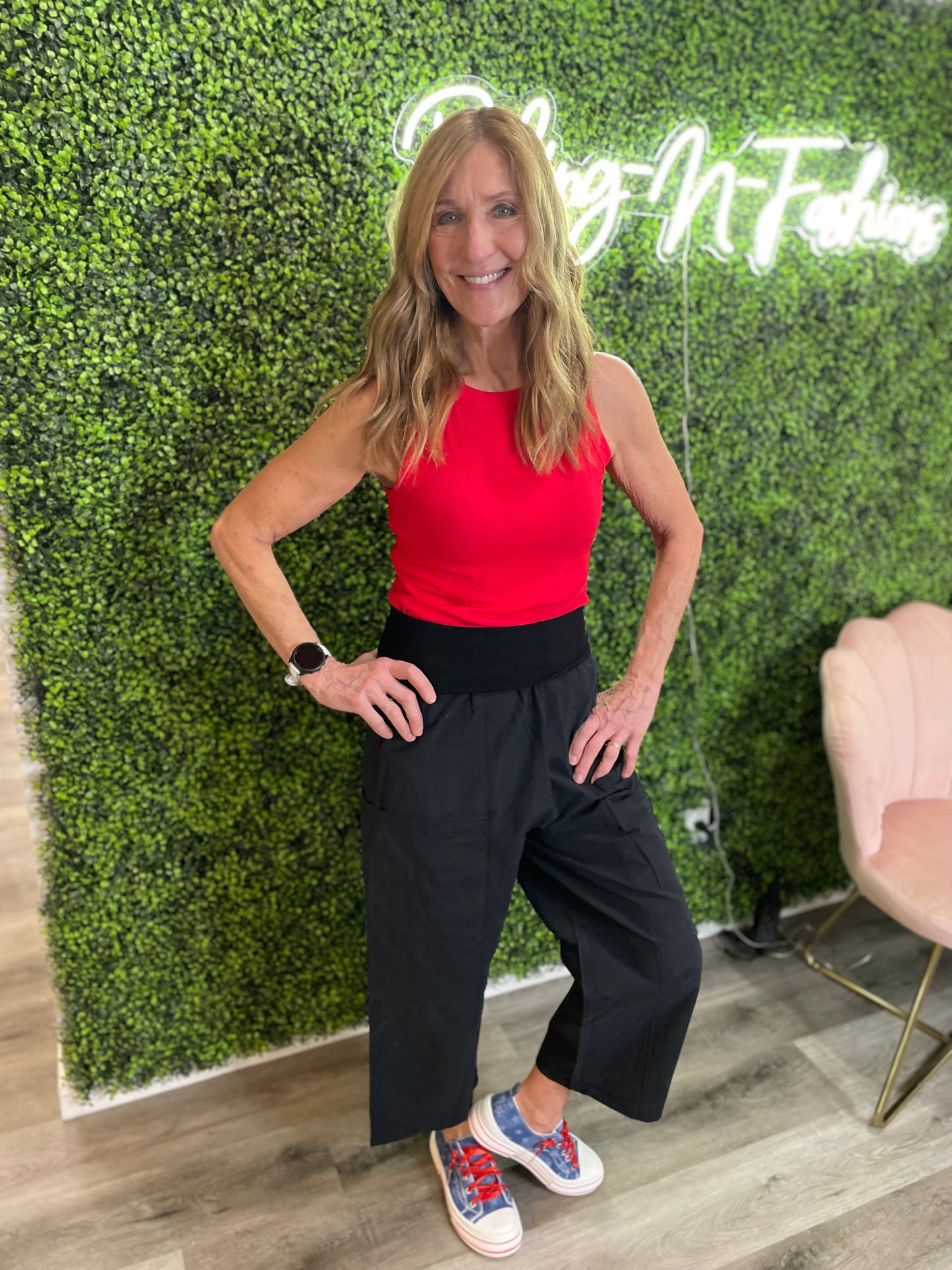 Voyager Wide Leg Cropped Pants