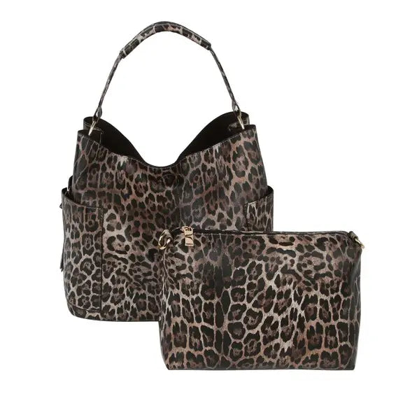 Animal Print Hobo Bag