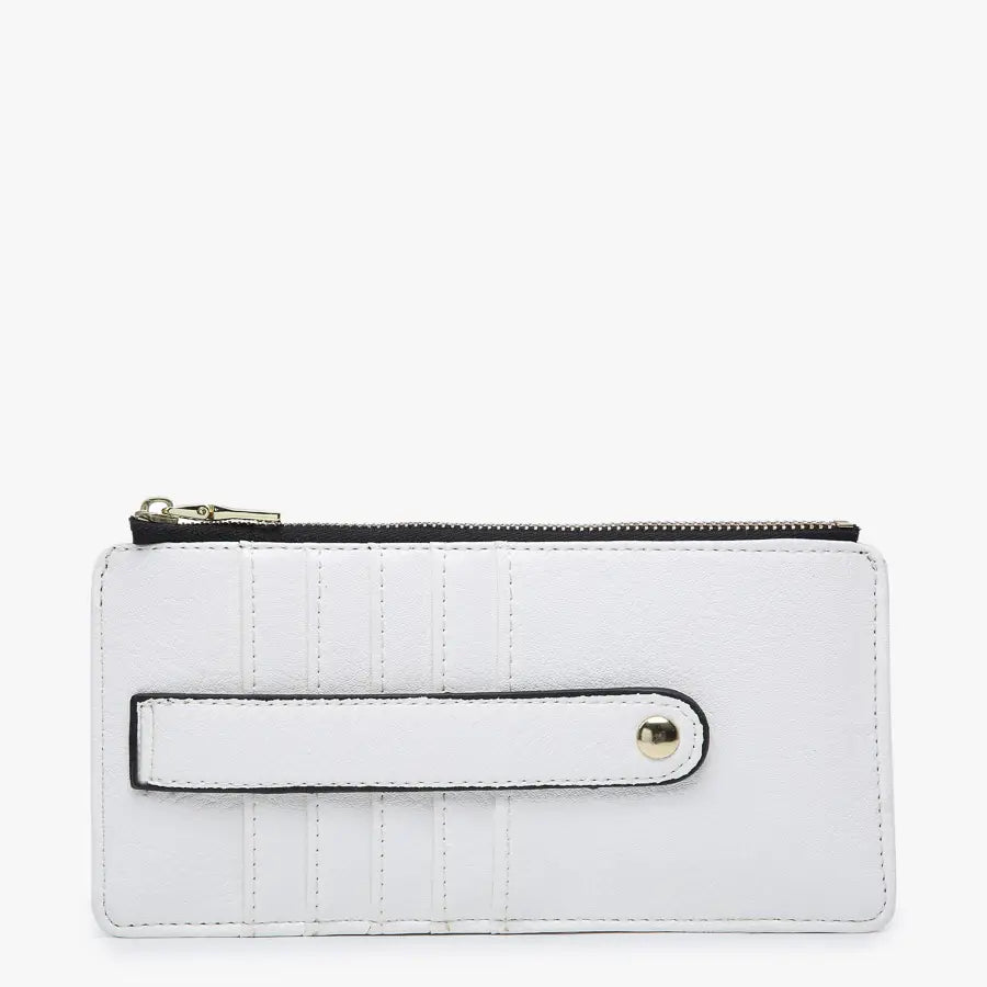 Saige White Slim Card Holder
