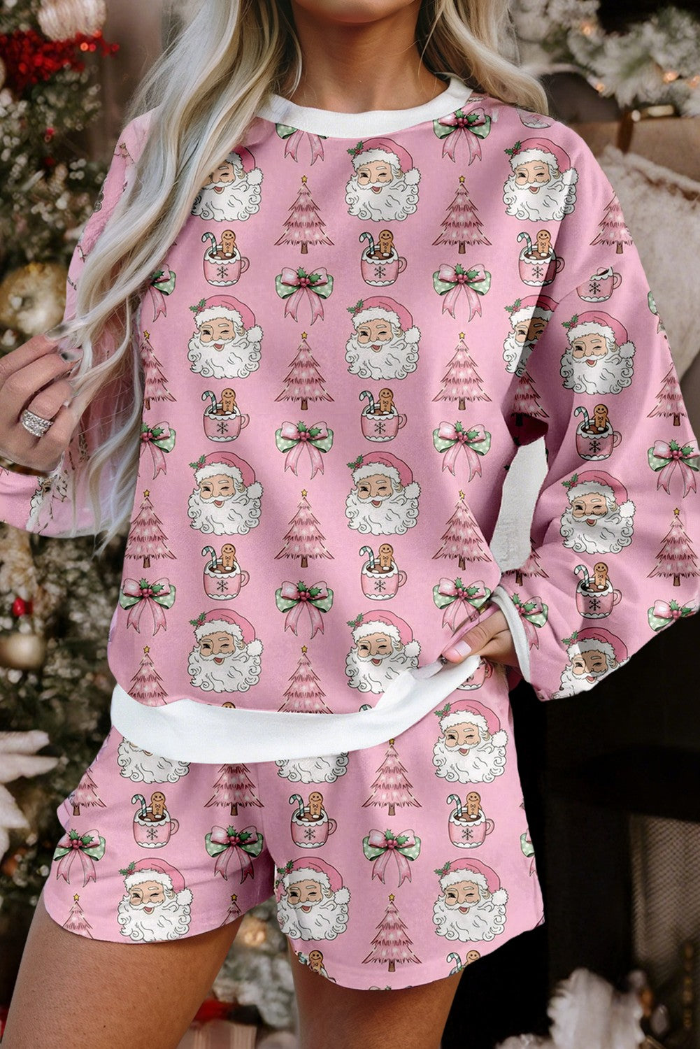 Santa & Hot Chocolate Pajama Set