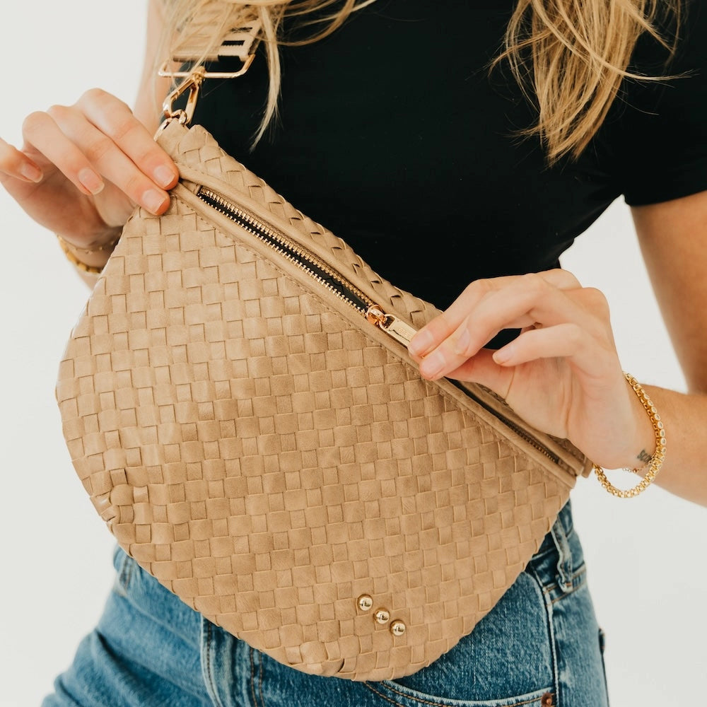 Suede Westlyn Woven Bum Bag