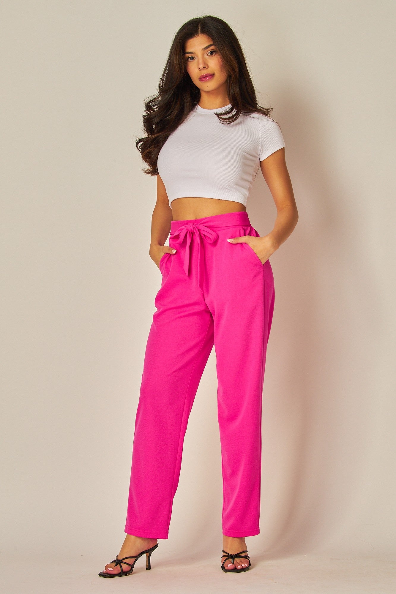 relaxed straight fit elastic waist working class work appropriate comfortable comfy