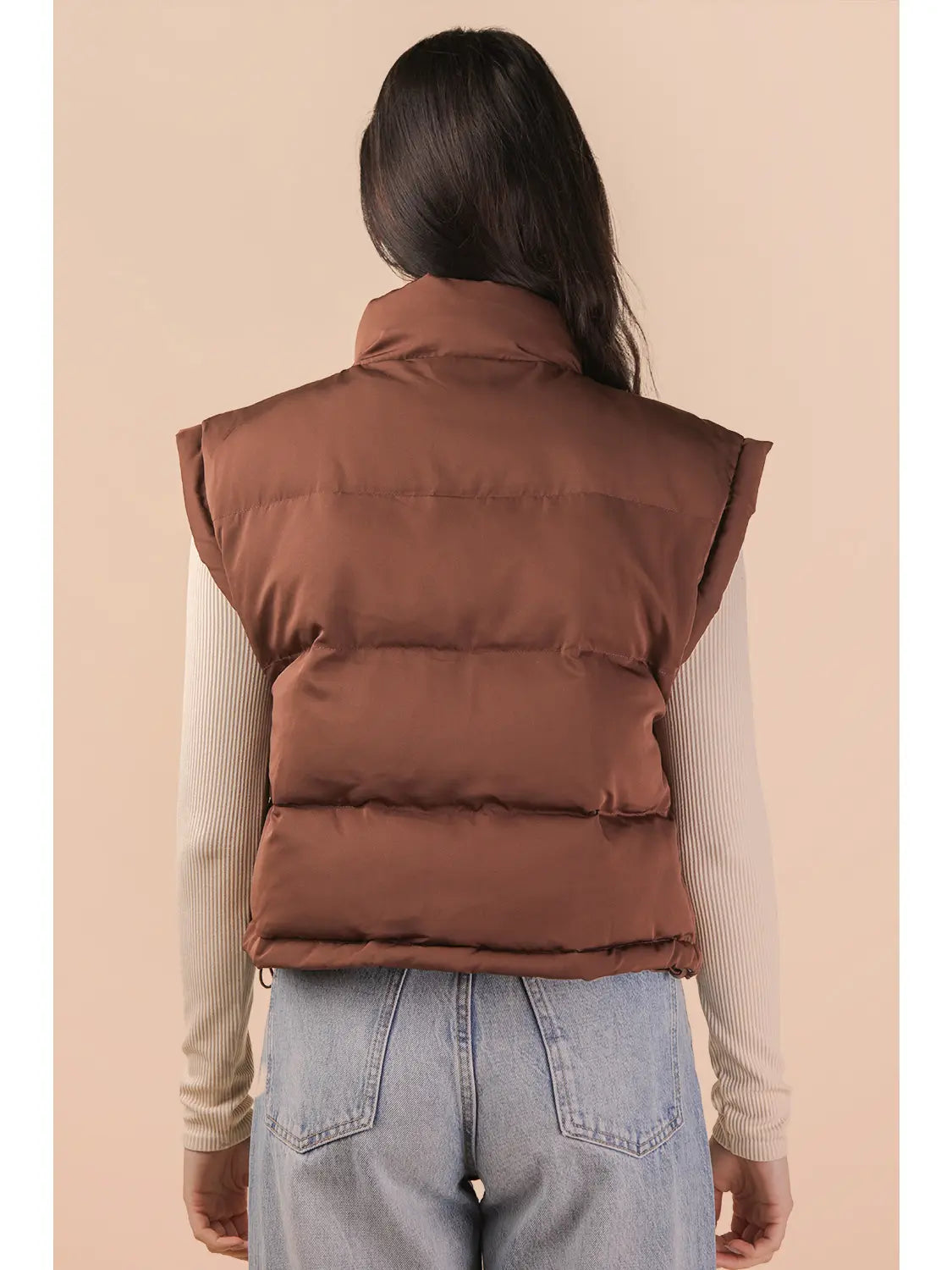 Courtney Mock Neck Puffer Vest