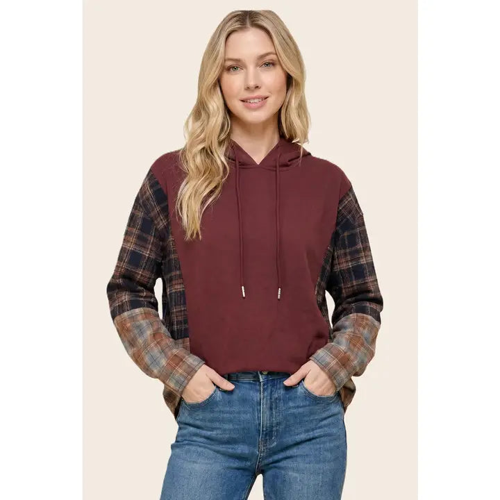 Millie Plaid Hoodie