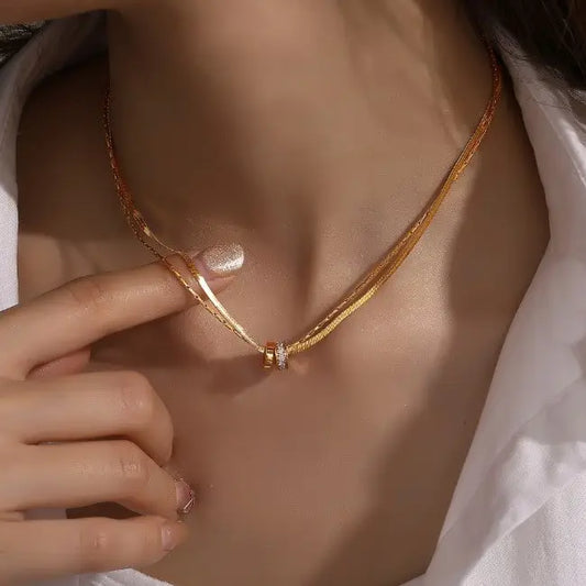 Double Barrel Necklace