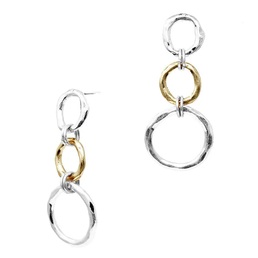 Open Silver/Gold Earrings