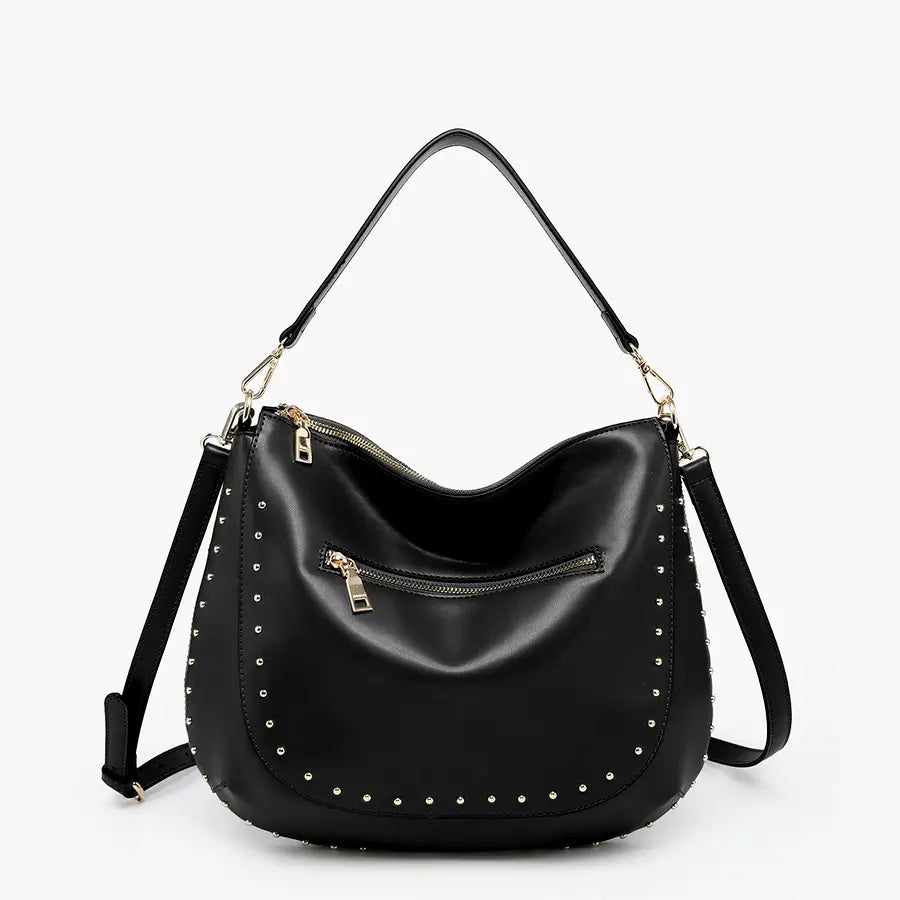 Aurelia Studded Hobo w/ Crossbody Strap