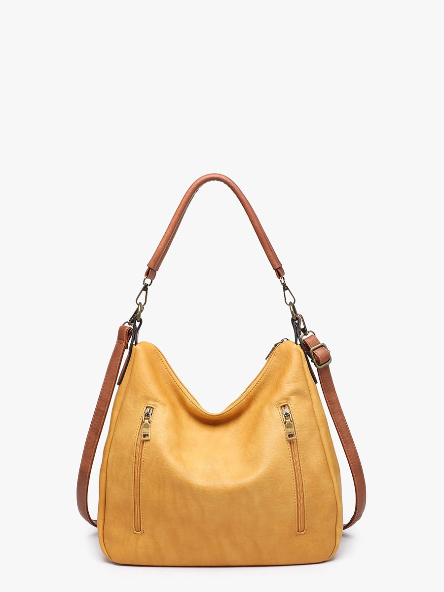 Journee Two-Tone Hobo Bag