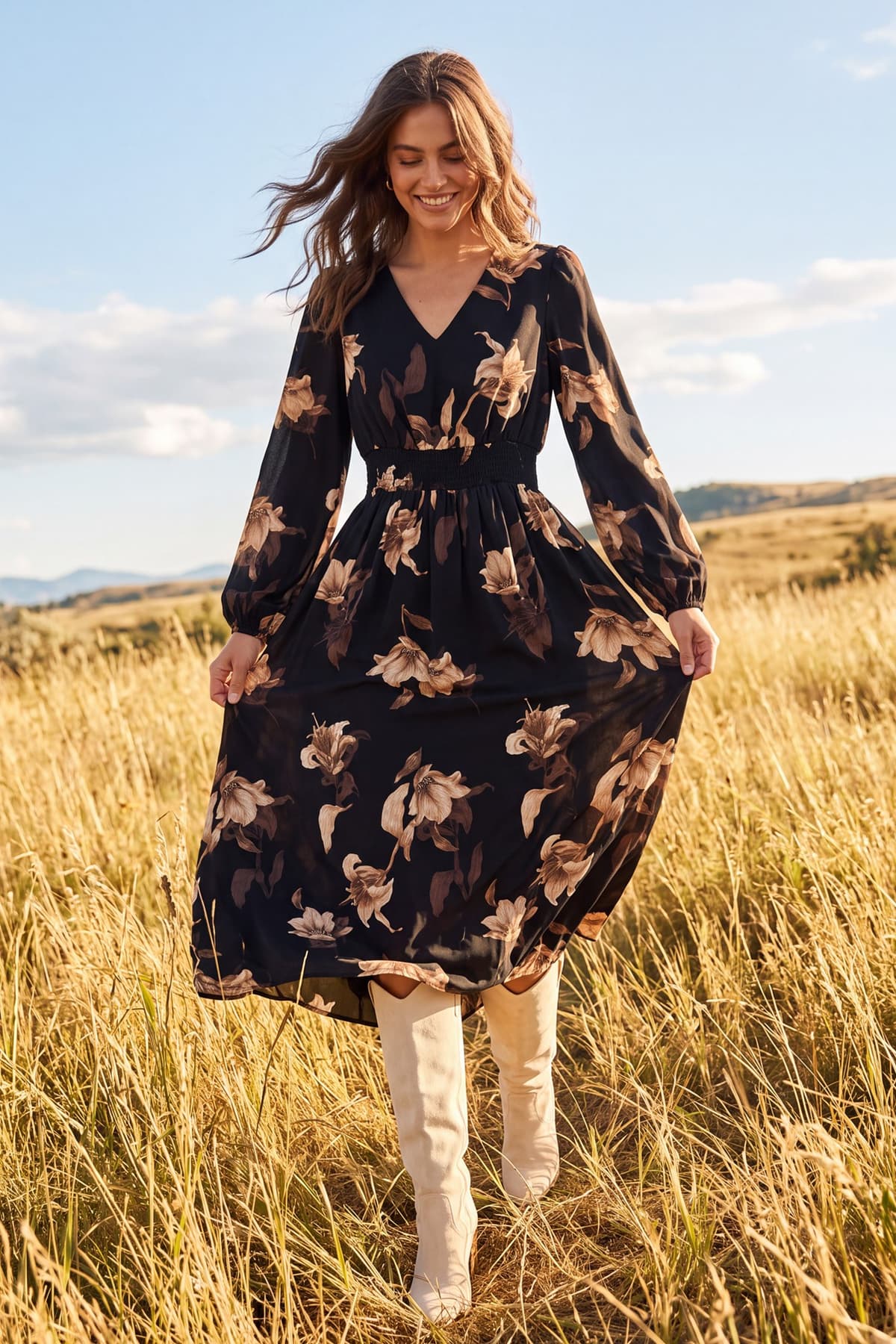 Ellie Floral Maxi Dress