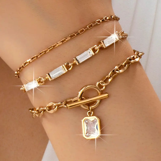 Multi Baguette Toggle Clasp