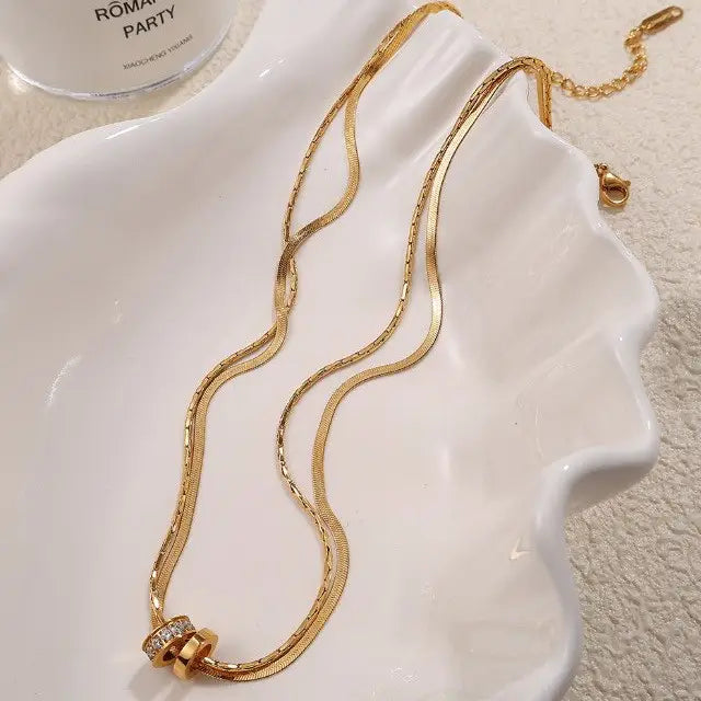 Double Barrel Necklace