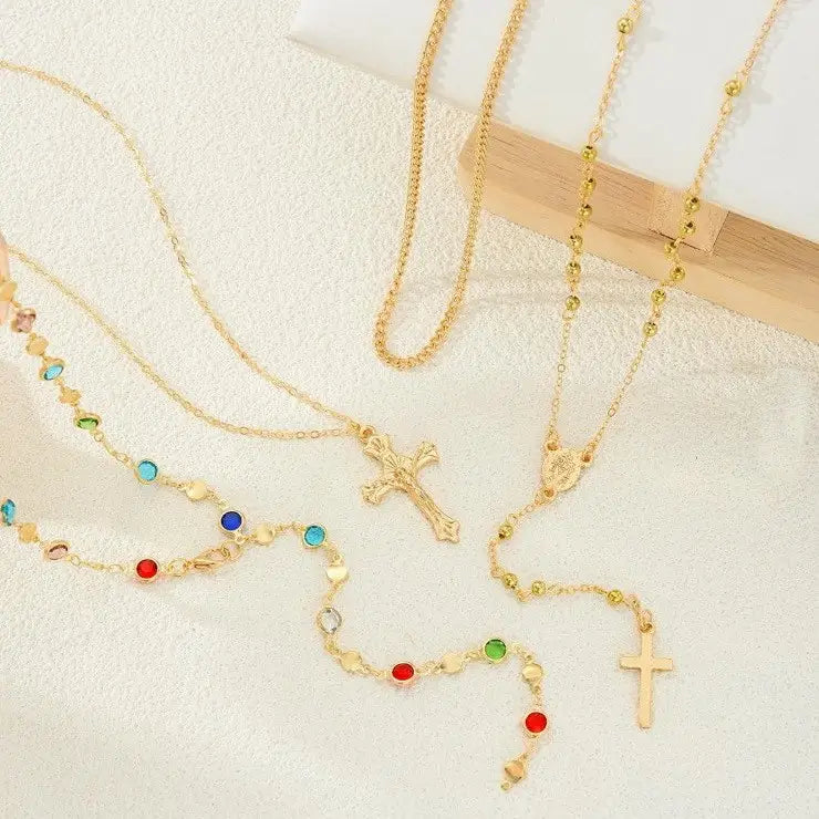 Boho Y Multi Stone Necklace
