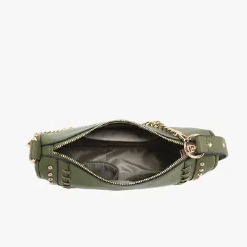 Artemis Paneled Crossbody w/ Stud Details