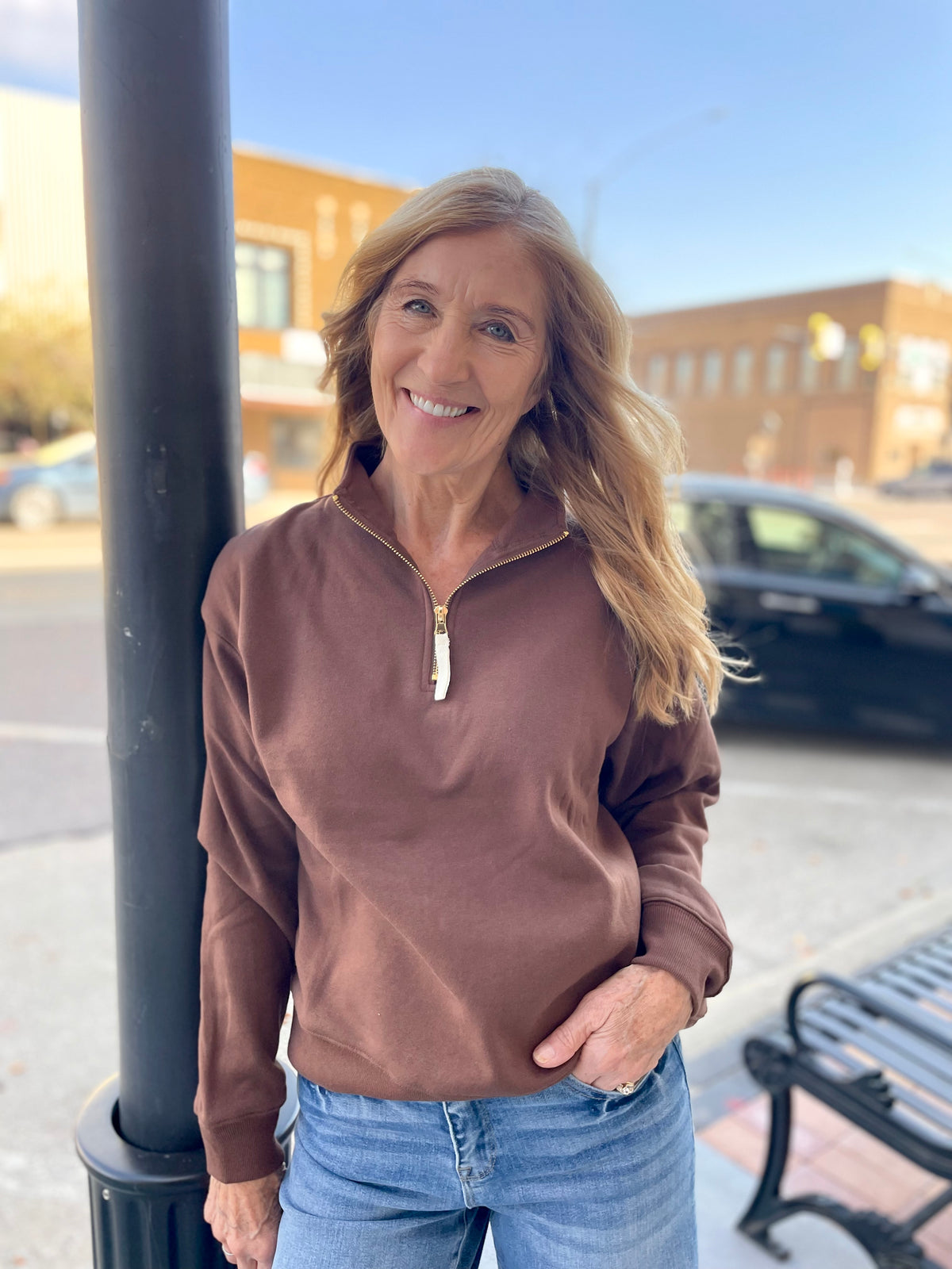 Ophelia Half Zip Sweatshirt