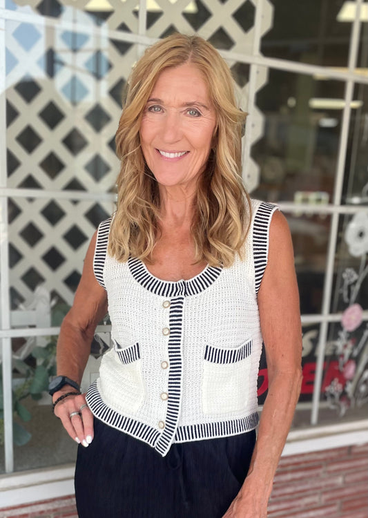 Rue Ribbed Sweater Vest