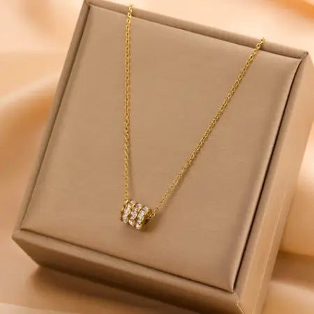 Bling Barrel Necklace