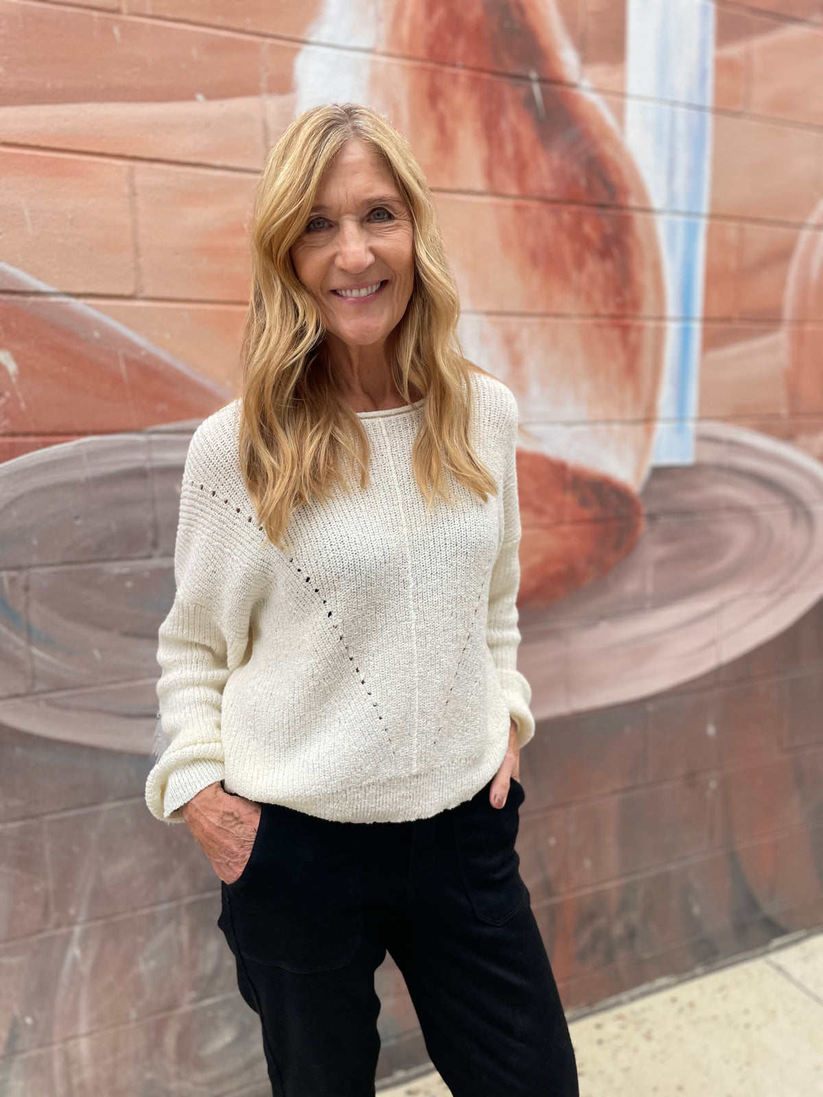 Kilah Pointelle Sweater