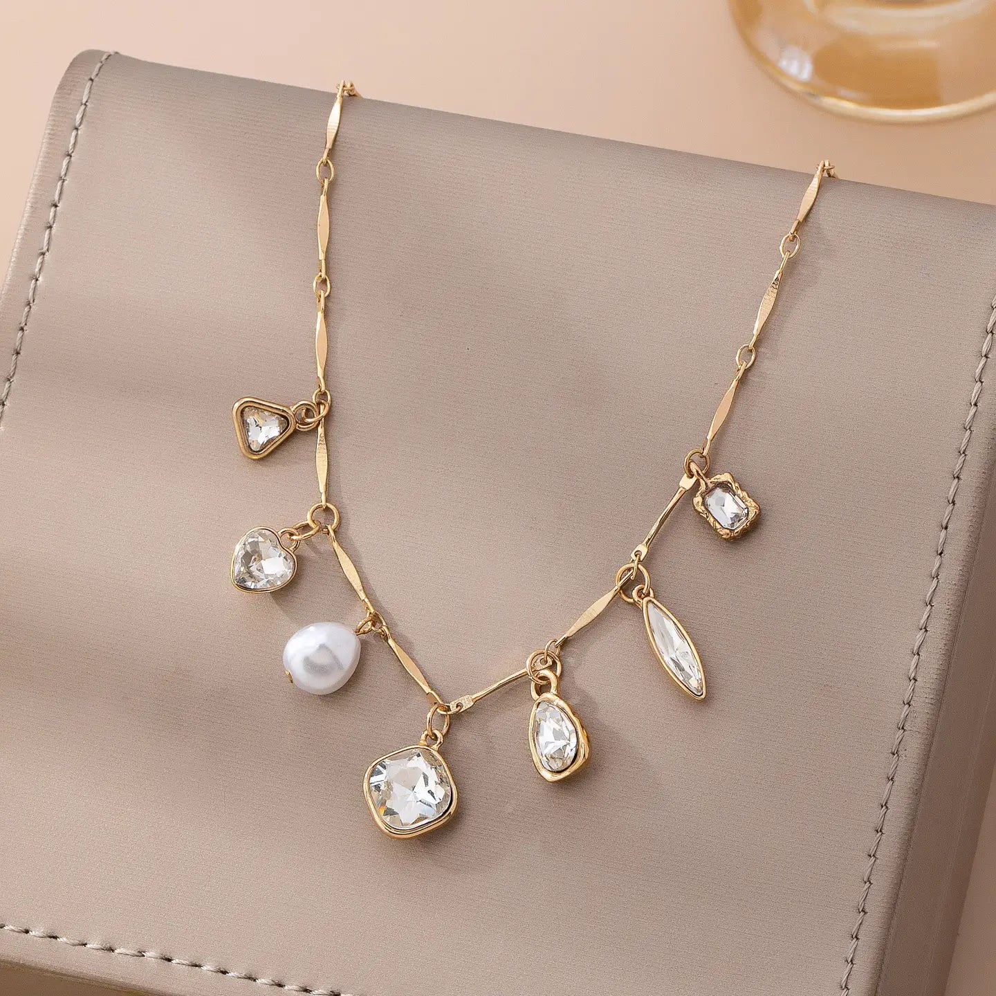 Charm Necklace-Multi Style Rhinestone