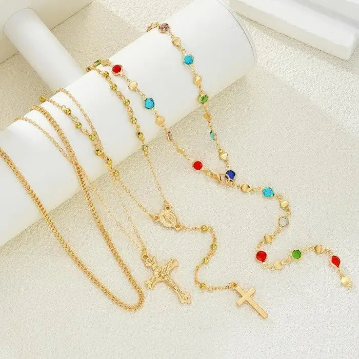Boho Y Multi Stone Necklace