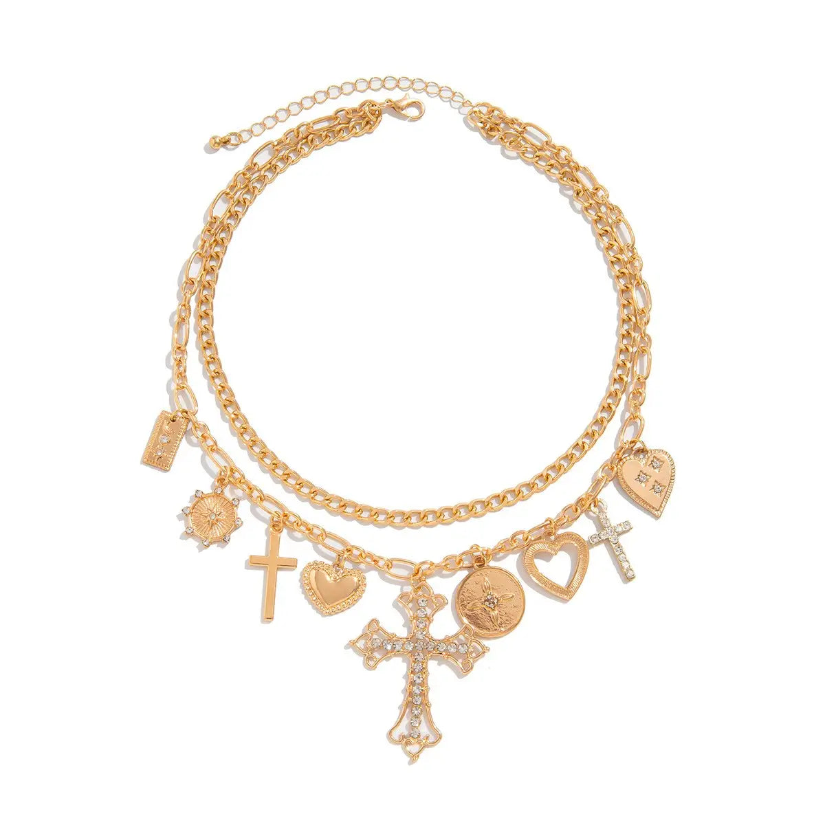 Multi Charm Layered Necklace