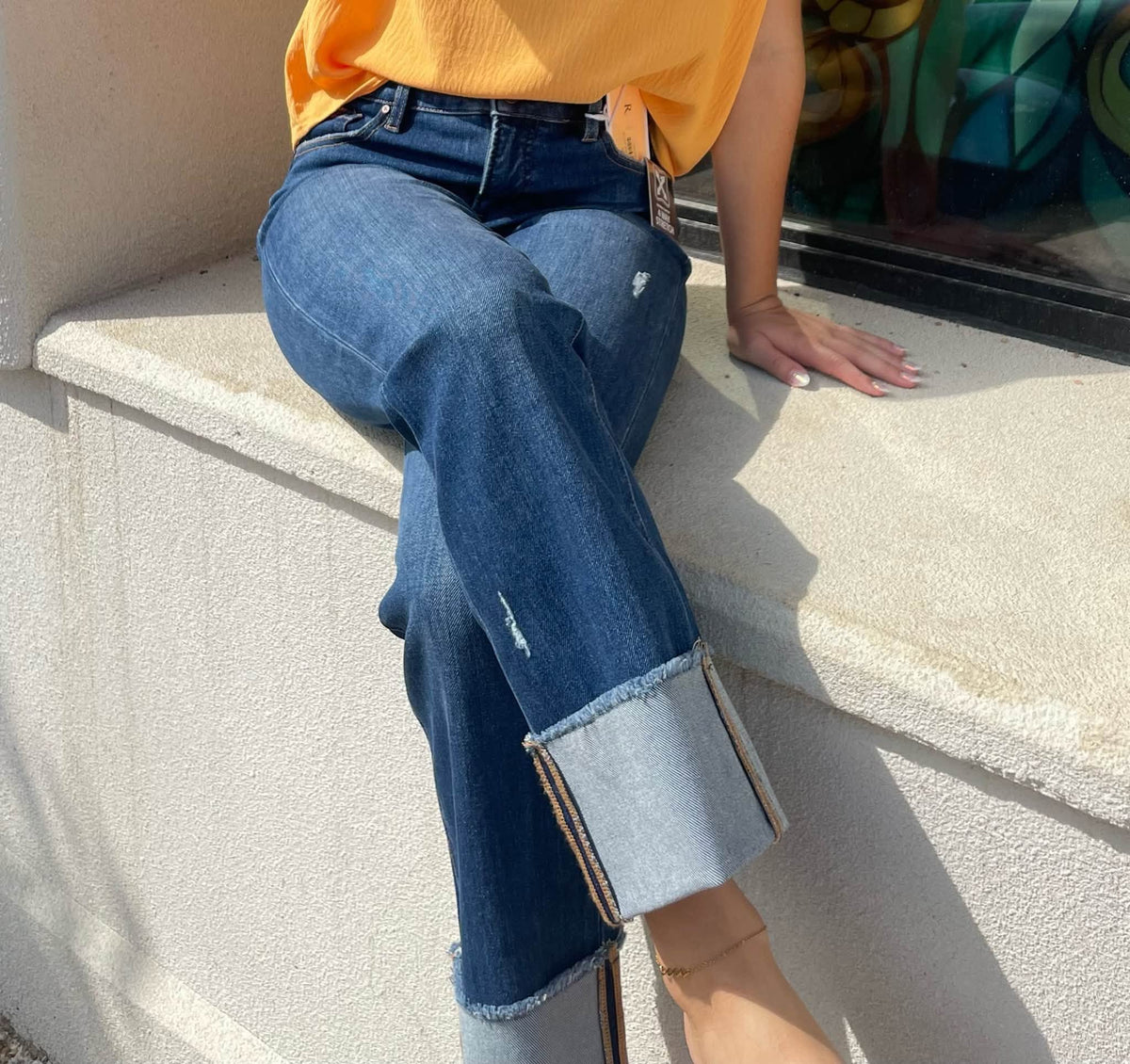 Rita Risen Cuffed Jean