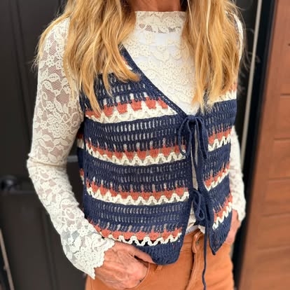Swayze Crochet Vest