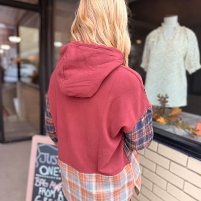 Millie Plaid Hoodie