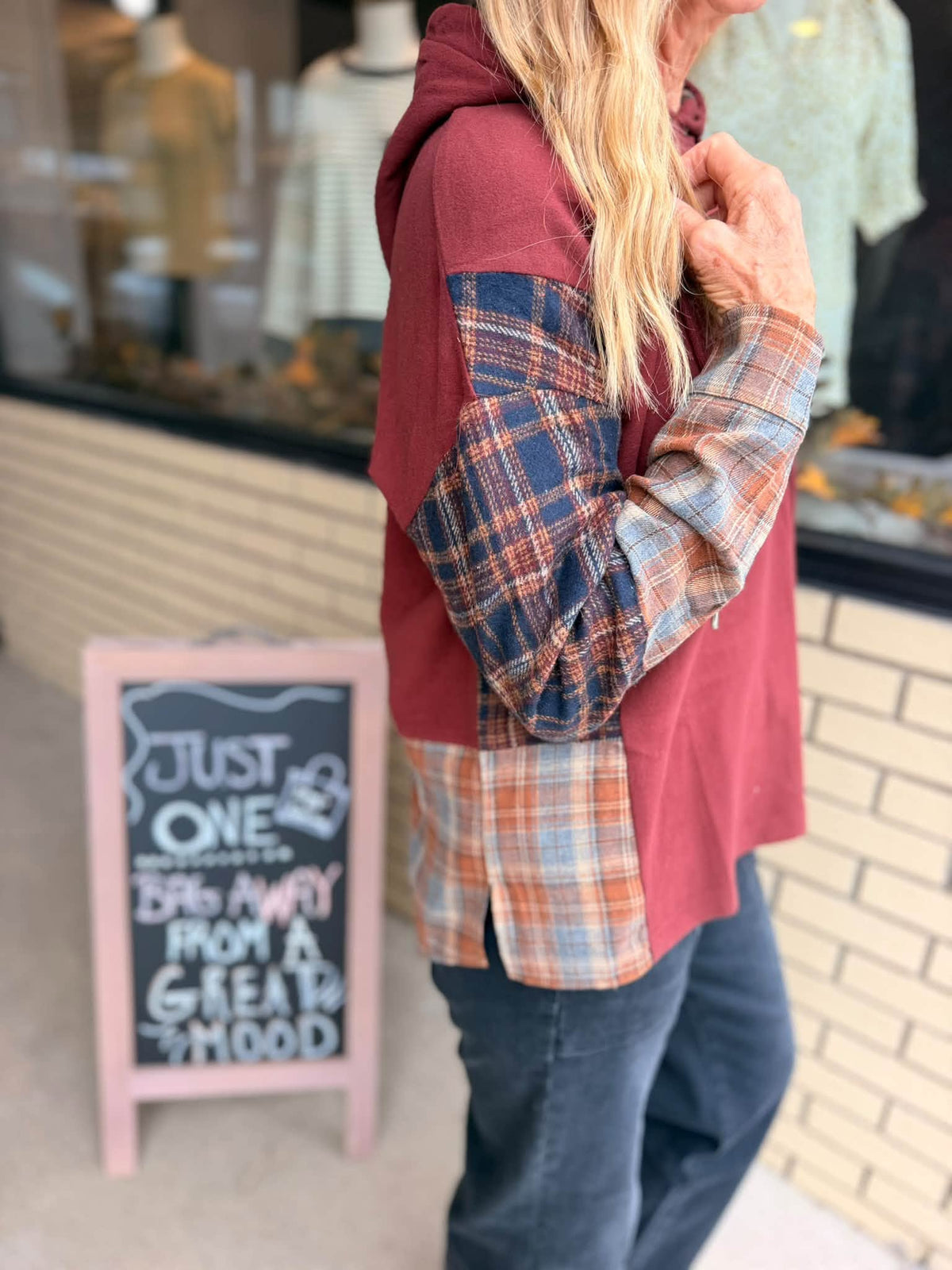 Millie Plaid Hoodie