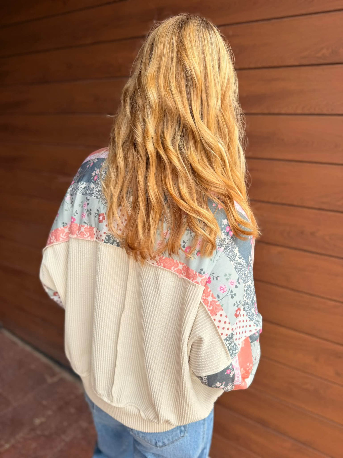 Cider Mixed Pattern Top