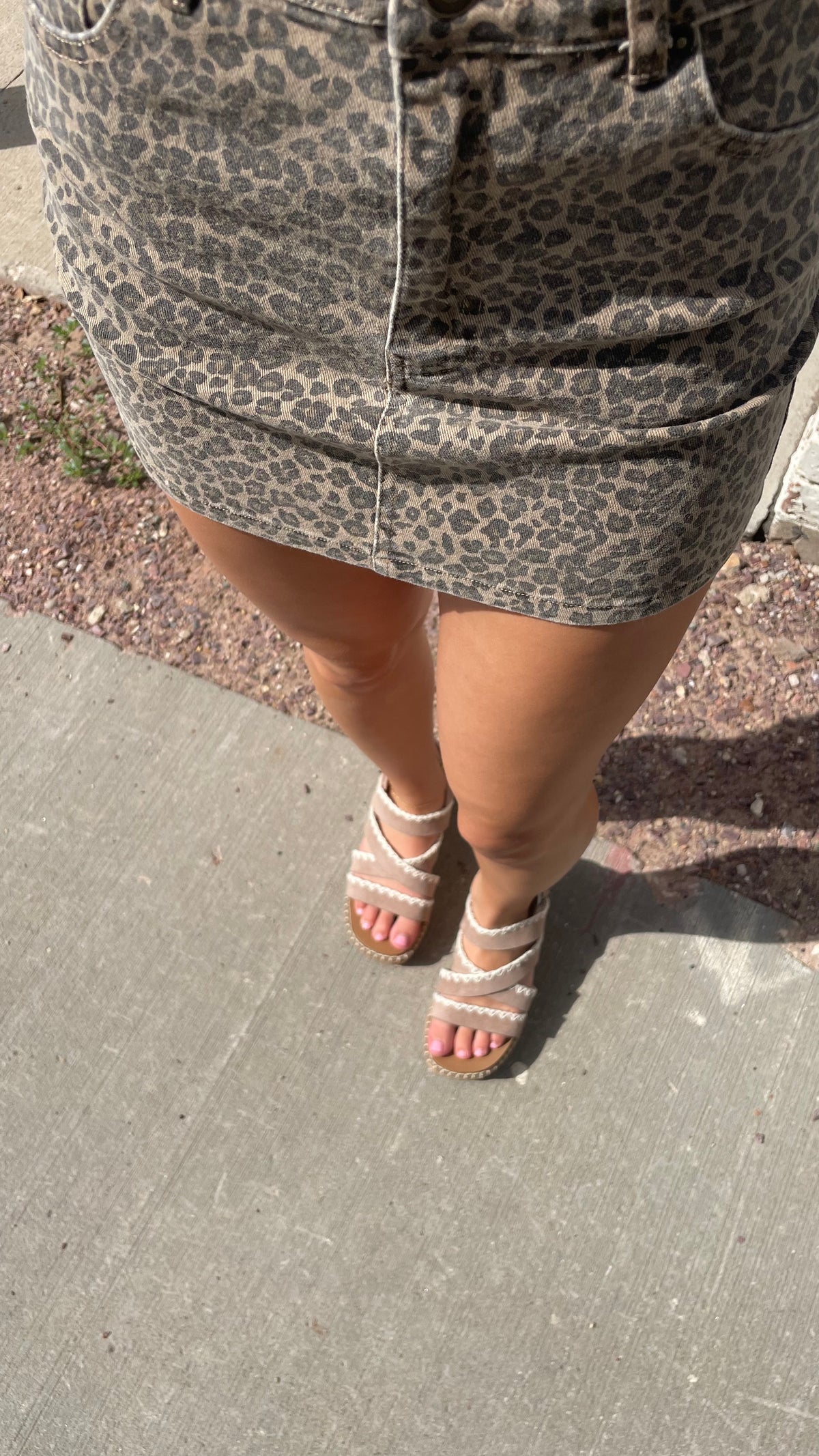 Jacksyn Leopard Mini Skirt
