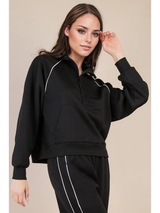 Daphney Half Zip Top
