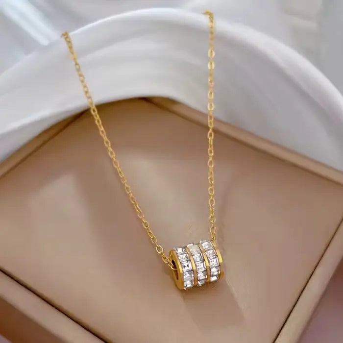 Bling Barrel Necklace