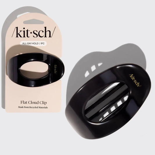 Black Flat Cloud Clip (Medium)