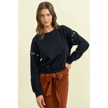 Hainsley Grommet Detail Top