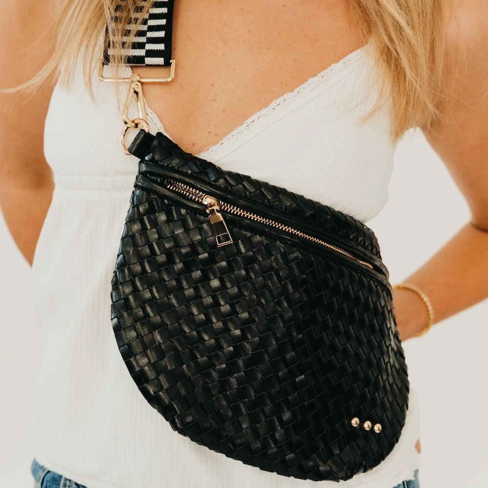 Suede Westlyn Woven Bum Bag
